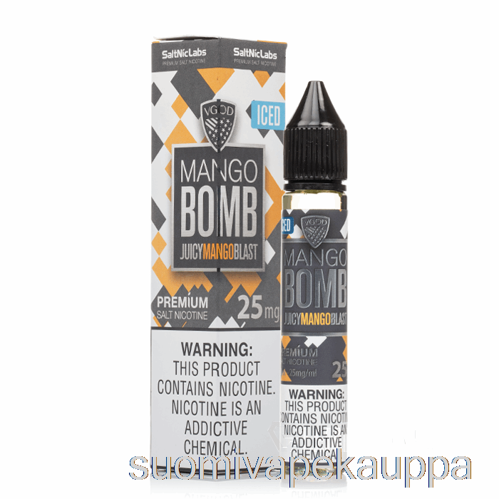 Vape Netistä Jäinen Mangopommi - Vgod Suolat - 30ml 25mg